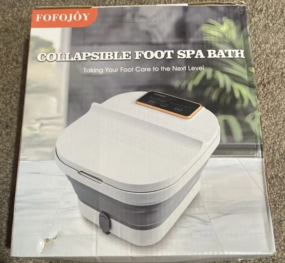 BRAND NEW Collapsable Foot Spa Bath FOFOJOY Brand New In Box Never Used Sealed